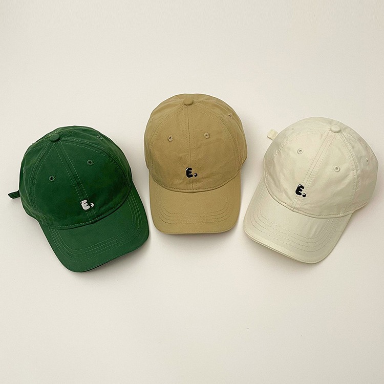 ins sombrero para niños bordado coreano sombrero de béisbol primavera y otoño 2 años de niño sombrero de lengua de pato niñas estilo extranjero moda versátil