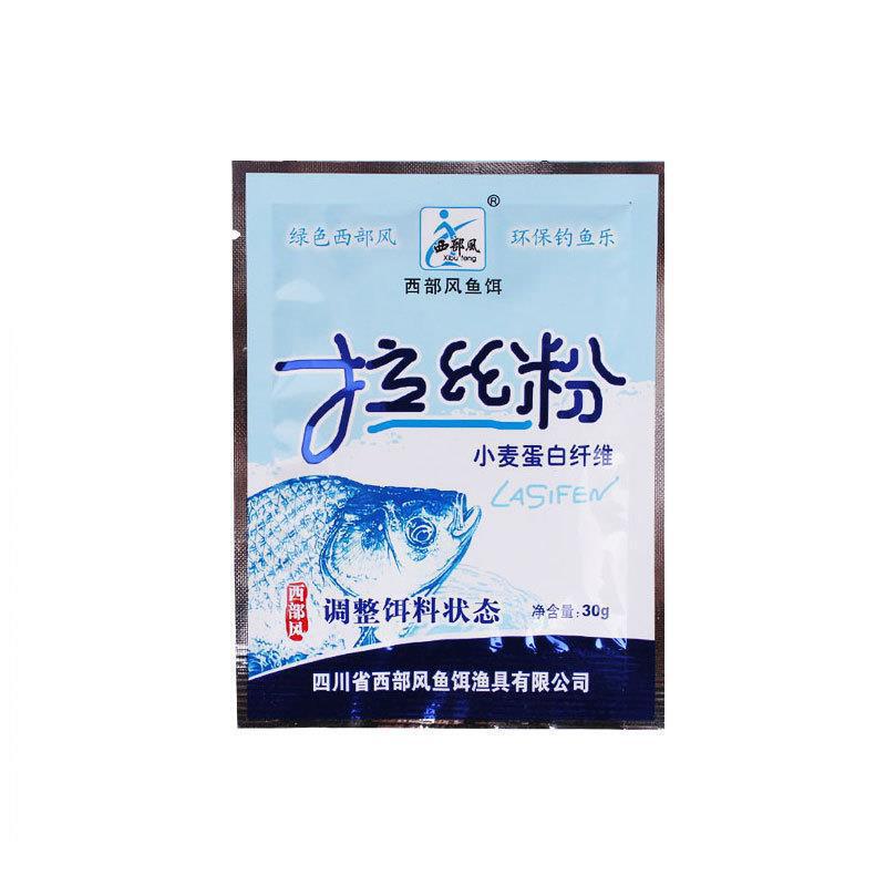 西部風小麥蛋白纖維袋裝瓶裝中長絲短絲250g拉絲粉拉餌添加劑