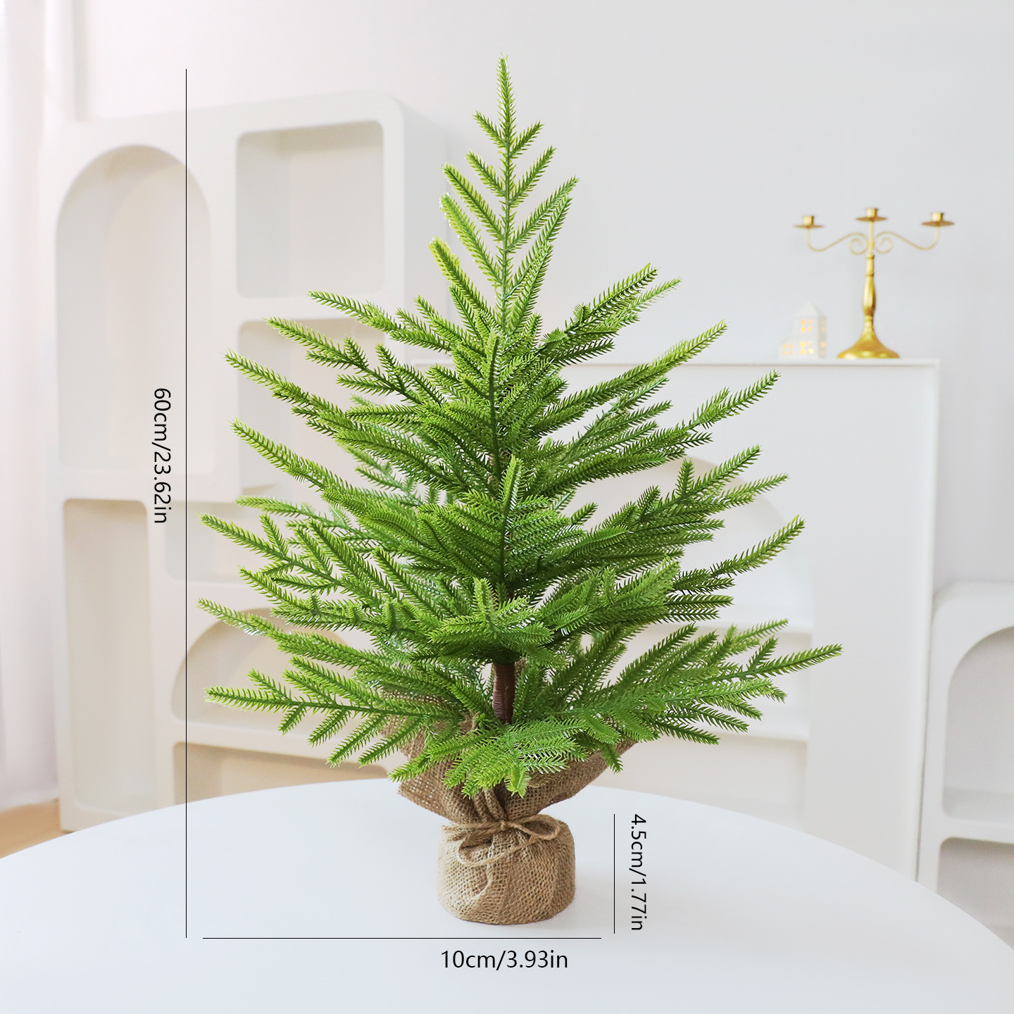 Shengyuan nuevo producto puro PE60CM escritorio decoración de árbol de Navidad hotel supermercado fábrica de decoraciones de ventanas en stock directo
