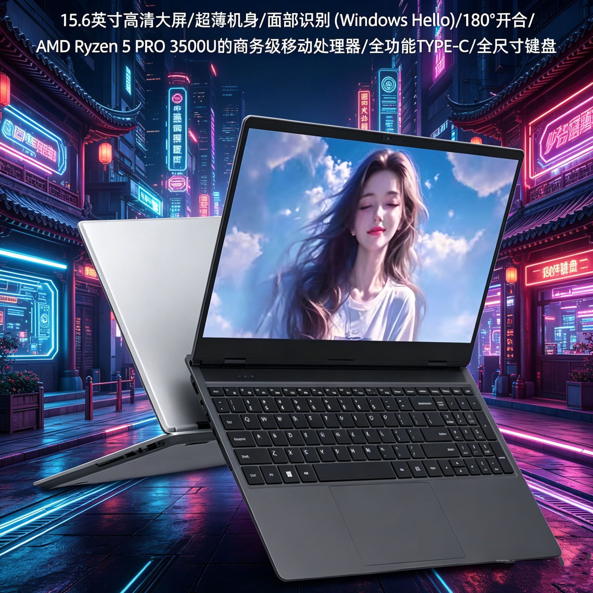 Business Laptop Notebook Computer Ultra-thin Portable Notebook...