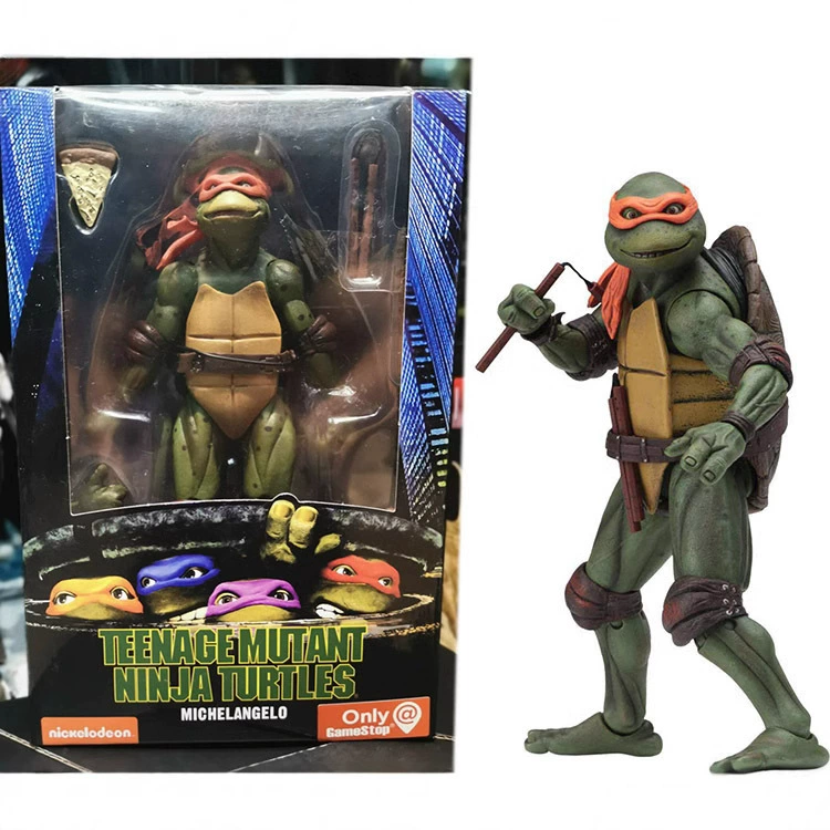 Фигурка NECA «Черепашки-ниндзя» 1990 (версия из фильма) ограниченное издание, 7‑дюймовая подвижная фигурка