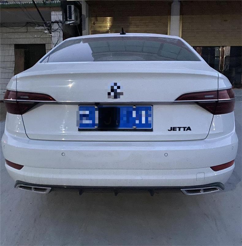 Volkswagen Jetta rear emblem, FAW-Volkswagen JETTA lettering, black warrior tail emblem, trunk sticker