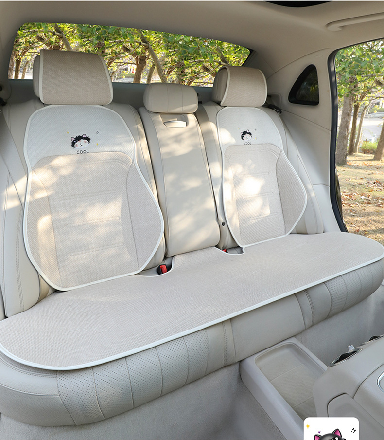 Car Seat Cushion, Suitable for All Seasons, Light Luxury and High-End Feel, Seat Cushion Cover, Single Driver's Seat Fabric Cushion