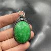 Agate sunny green pendant, sweater jade