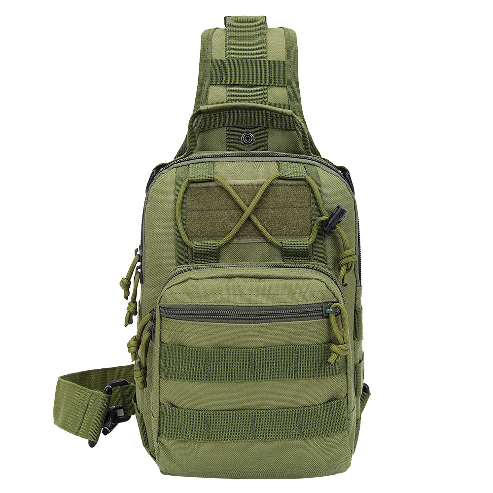 Bolso de pecho para deportes al aire libre para hombre, bolso de pecho táctico de camuflaje militar, bolso cruzado informal multifuncional para hombres y mujeres, ultraligero.