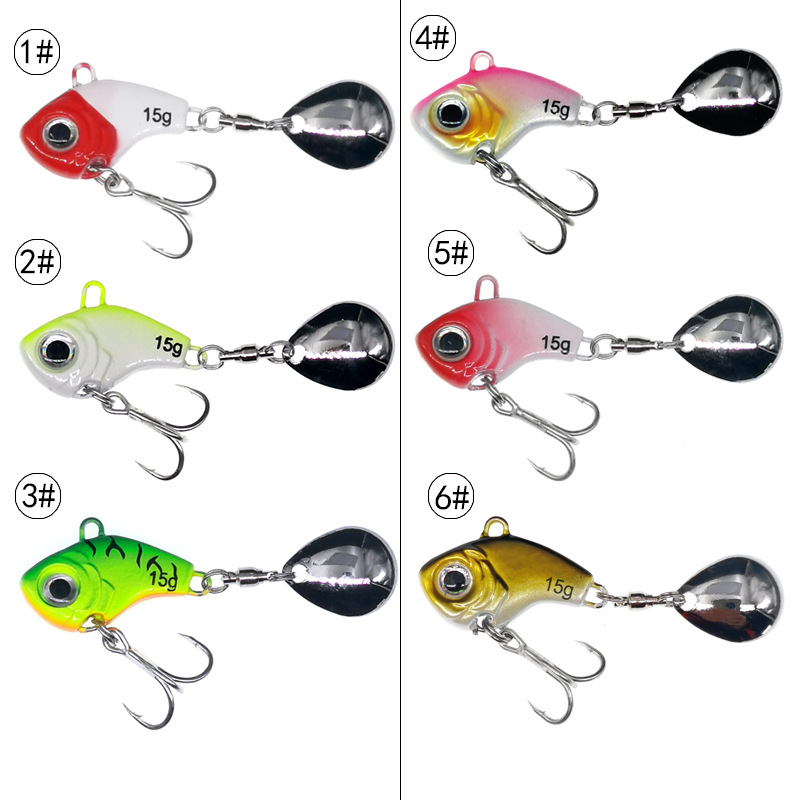 Metal Blade Baits Spinner Blade Lures Fresh Water Bass Swimbait Tackle Gear