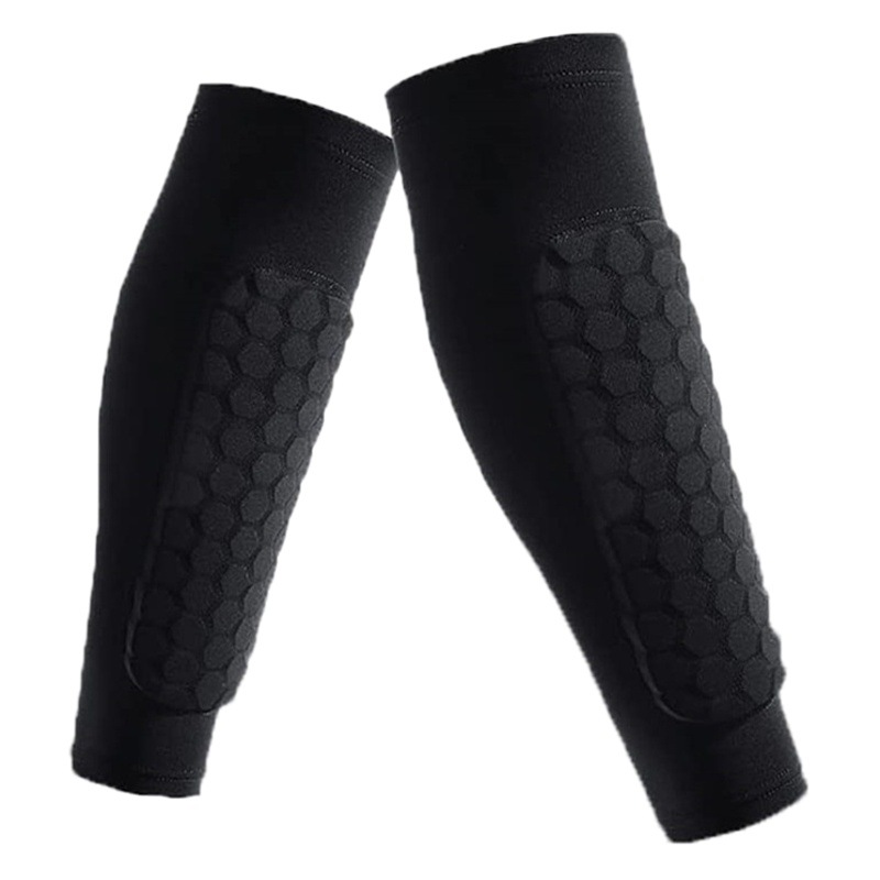 Honeycomb Calf Protector Lycra Ski Silicone Anti-Slip Football Sports Calf Neck Protector Basketball Game Anti-Collision Leg Protector