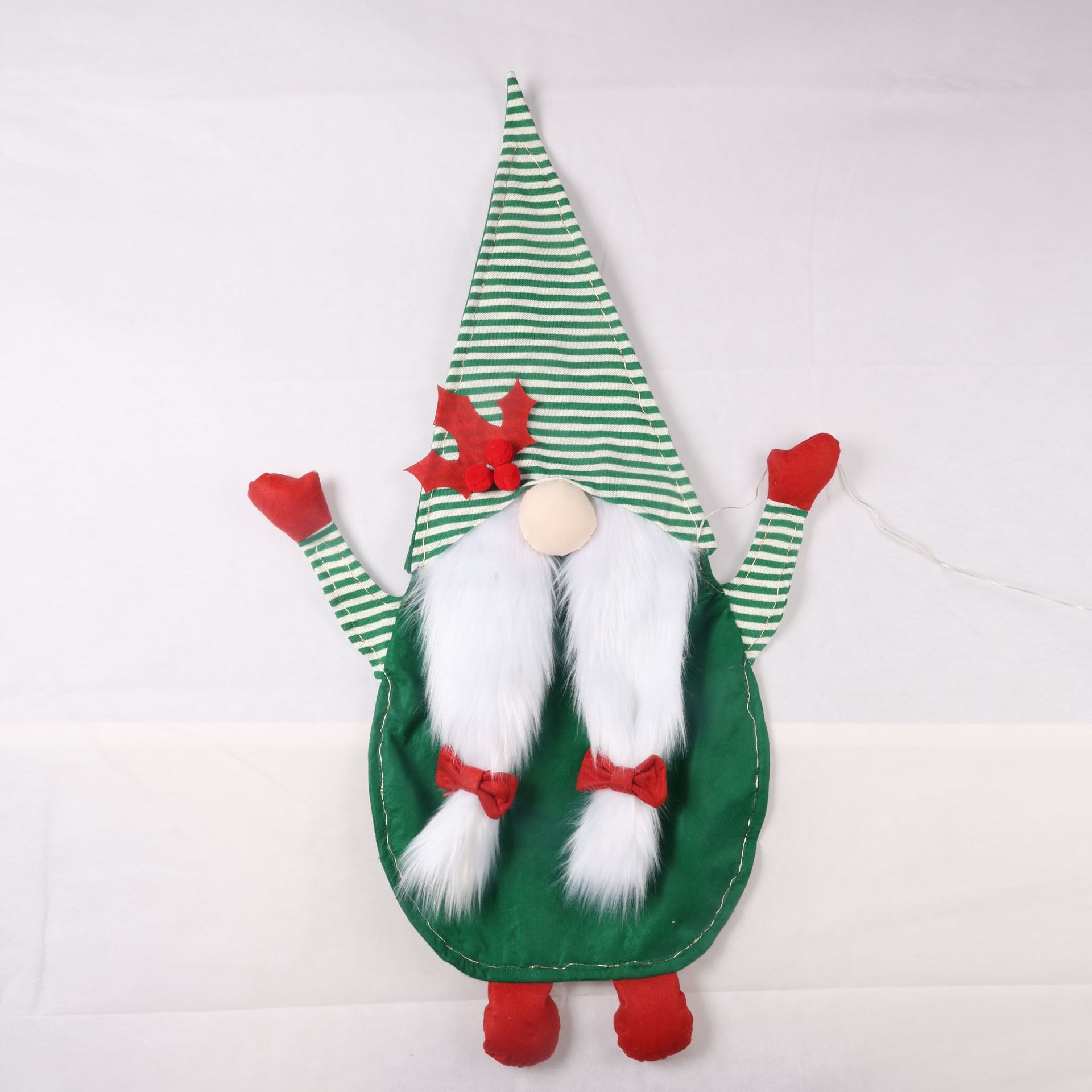 Estilo nórdico muñeca sin rostro colgante decorativo Navidad brillante muñeca sin rostro ropa interior estilo colgante decorativo personalizado