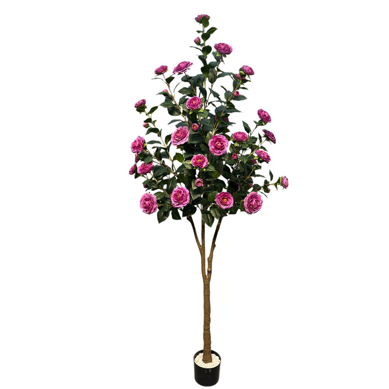 Planta de simulación de interior eucalipto árbol falso bonsai sala de estar decoración del suelo hoja de dinero falsa planta verde adorno en maceta image 22