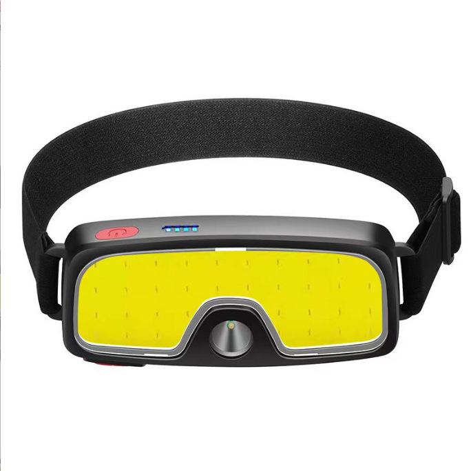 Transfronterizo nueva luz brillante COB faro USB recargable montado en la cabeza de la lámpara de pesca nocturna al aire libre faro reflector image 8