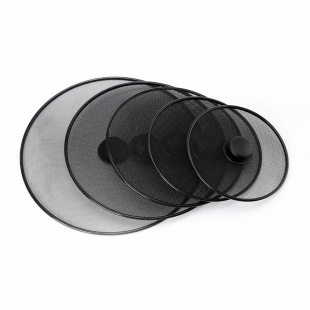 Black Anti-Oil Splash Mesh Cover, Explosion-Proof Cover, Stainless Steel Pot Cover, Household Anti-Spill Mesh Cover, Kitchen Tools