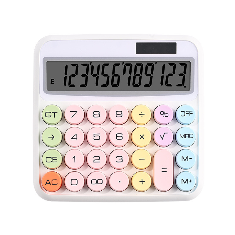 Calculadora de color de alto valor de cara red dopamina teclado mecánico computadora de oficina financiera