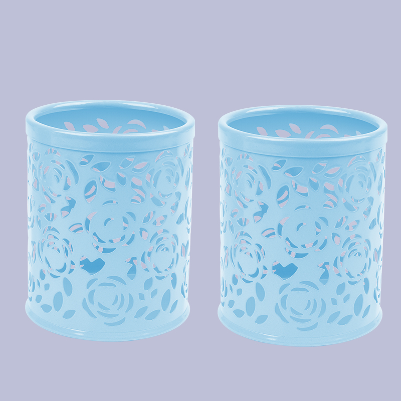 빈 라운드 펜 케이스 블루 (팩 2)