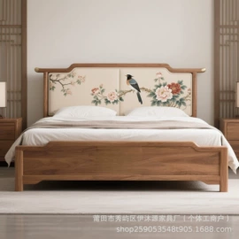 拔步床架子床;双人床+床头柜;实木沙发