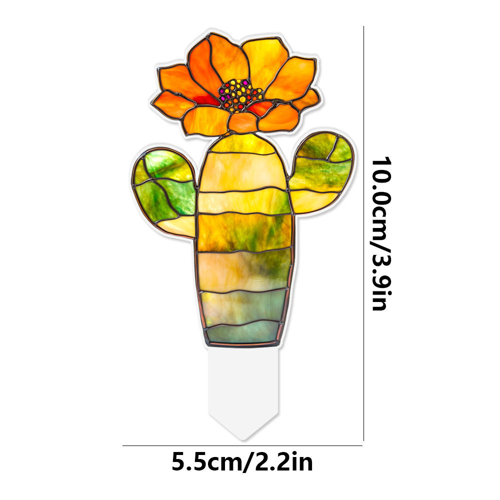 Colgante TYU641 - 684 acrílico maceta flor verde inserto maceta decoración de plantas de vidrio tintado