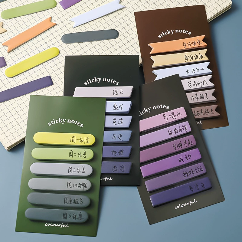Index Sticky Notes Morandi 7×12.5 cm, gradient color sets for students & office