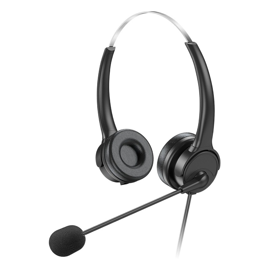 Operator headset customer service mobile phone computer music headset wired office business USB cable headset cross-border
