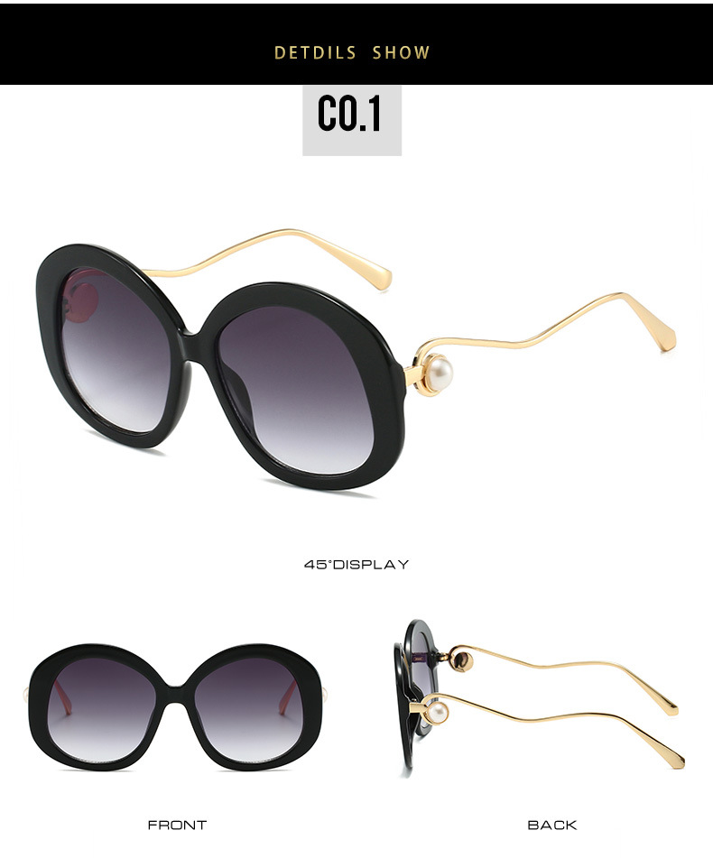 60g Weight Full Frame Glasses Structure Sunglasses Classification Ac, UV400 Protection Lens Material Round Frame Glasses Style Outdoor, Travel Occasion Color Block Pattern All Seasons Season Women's Gender Vacation, Simple Style Style Vacation Simple Style Color Block Ac UV400 Protection Round Frame Full Frame Women's Sunglasses 10