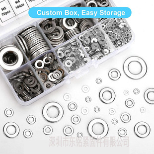 �羳����800pcs/�в��P䓉|Ȧƽ�|Ȧ�M�����b�ܷ�����|ƬDIN125