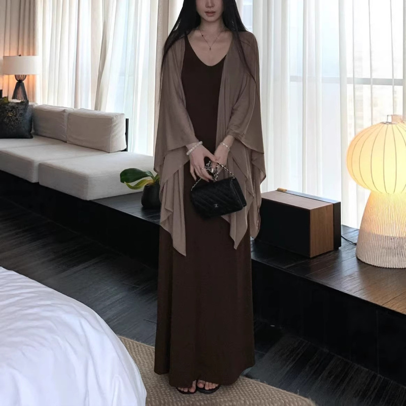 Yolo Shop Intelligent Beauty High-Quality Ingredients Dress with Front and Back Wear Options for Women, Summer Atmosphere Cardigan