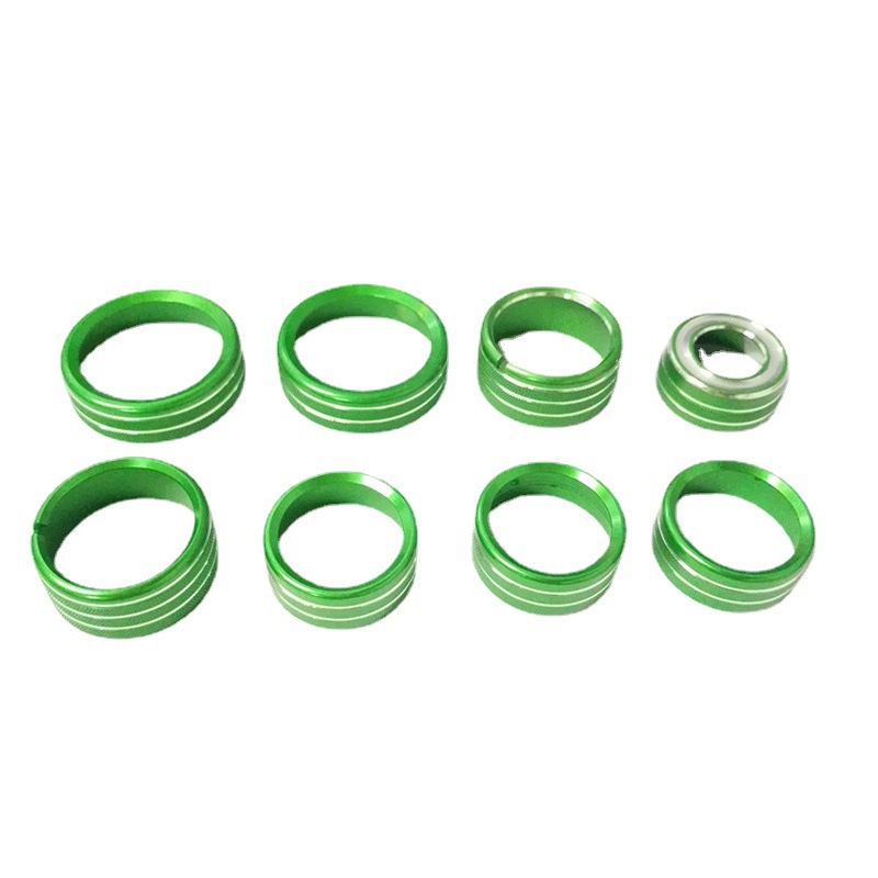 Apto para anillos de perillas de aire acondicionado y audio de Chevrolet Silverado de 2014 a 2018, modificación interior de automóviles.