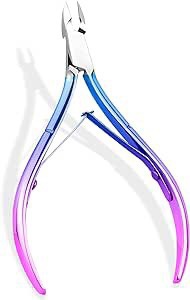 Tijeras para cutículas de acero inoxidable tipo pico de águila afiladas, cortaúñas, cortador para uñas encarnadas, quitapelillos, separador de acero.