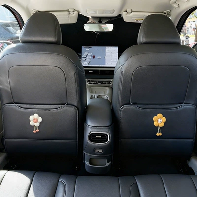 rear seat mat for car use, Chair back anti-kick pad - sunflower-euler-5-3-piece-set-of-rear-seat-anti-kick-pads-starry-night-gray
