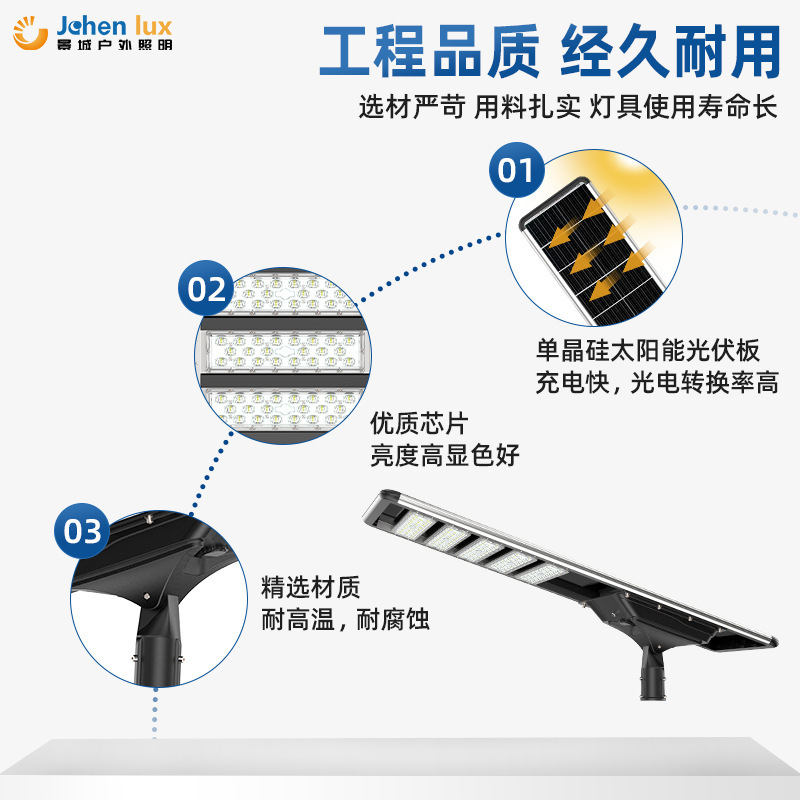 LEDソーラー街路灯、超高輝度工事用街路灯、スマートセンサー搭載高出力街路灯、屋外中山照明器具|undefined