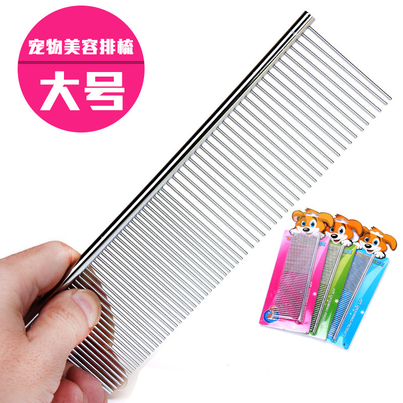 Peine para gatos de gran venta Peine para gatos con una tecla Peine para gatos Peine para cabello flotante de eliminación automática Peine para gatos Peine para mascotas Spot al por mayor