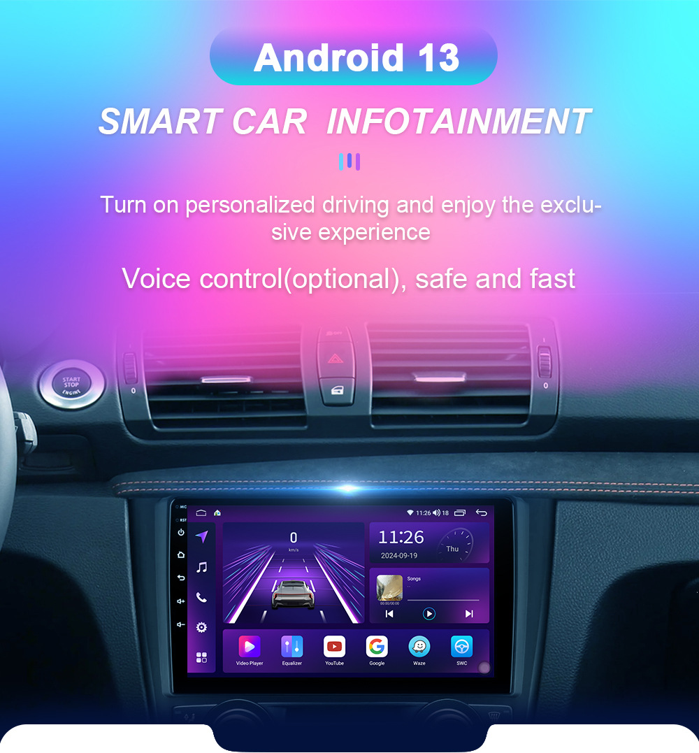 Cross-Border Suitable for 04-11 Android Large-Screen Bmw 1 Series E87 Car Gps Navigation Reversing Image All-In-One Machine