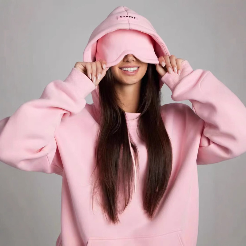 Cross-Border Colorful Sweatshirt European and American Men and Women Same Style Couple Hoodie Casual Autumn and Winter Independent Eye Mask Amazon New Cross-Border Colorful Sweatshirt European and American Men and Women Same Style Couple Hoodie Casual Autumn and Winter Independent Eye Mask Amazon New