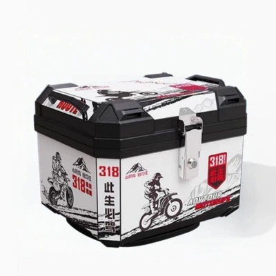 Motorcycle trunk: electric vehicle luggage box - huiqi-48l-g318-standard-model-shock-absorbing-base-tool-accessories-limited-time-discount