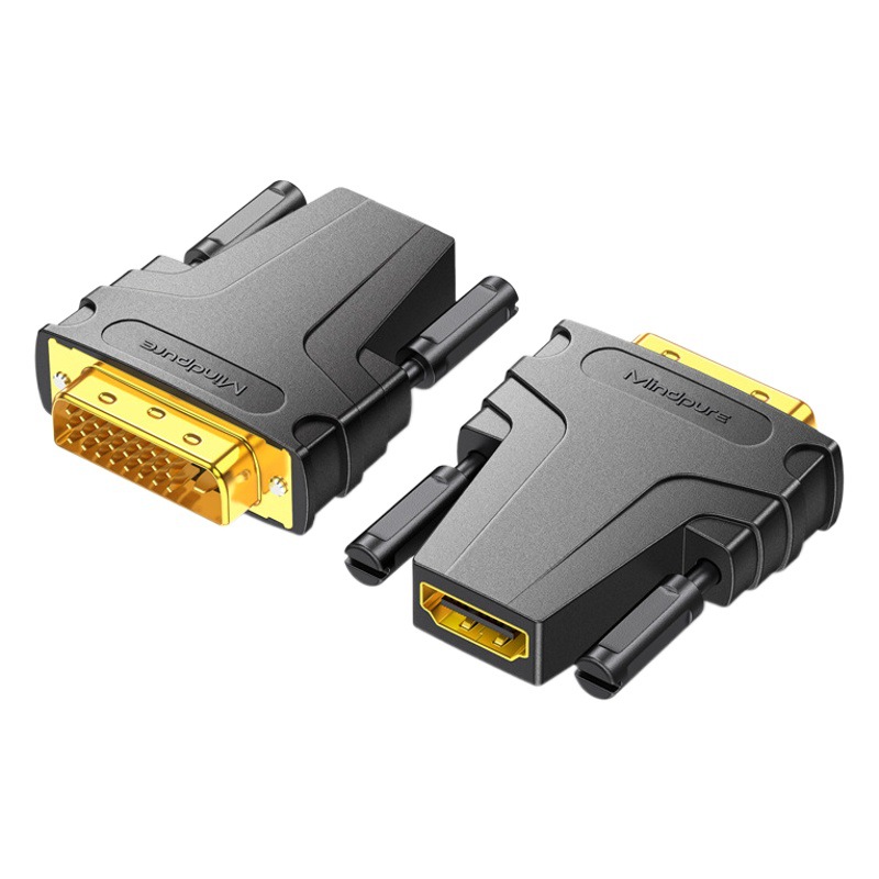 HDMI to DVI24+5 高解像度変換アダプター dvi to hdmi オス-メス 双方向変換 24+1 アダプター