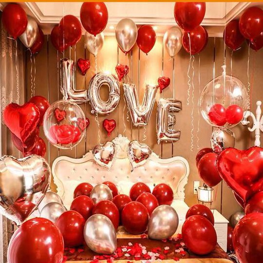 Wedding Wedding Wedding Room Engagement Living Room Room Layout Balloon Set Happy Event Background Wall Magic Celebration