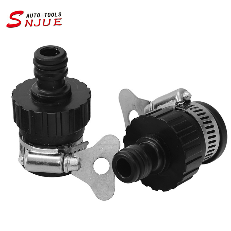Conector universal de plástico para pistola de agua de lavado de coches, accesorios de lavado de coches para el hogar, conexión rápida de 14-24MM