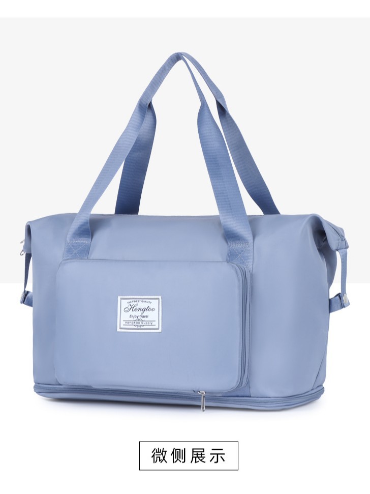 Bolsa de viaje plegable de gran capacidad separación seca y húmeda para nadar bolsa de yoga para estudiantes bolsa de viaje de viaje corto