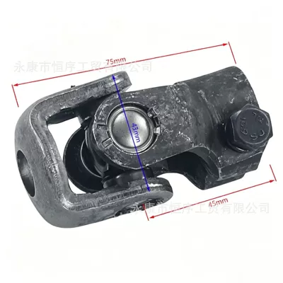 Go-Kart Parts Modification Four-Wheel Beach Vehicle Steering Wheel Connection Head Steering 30-Tooth Spline 14mm Universal Joint (Motorcycle frame) - universal-joint-steering-knuckle-single-ended-30t