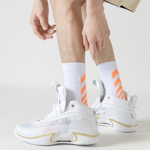 Professional basketball socks summer breathable towel bottom thickened actual mid-length sports training elite socks men's high top