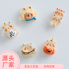 漫画かわいいカピバラ樹脂ジュエリーアクセサリーステッカー携帯電話ステッカー装飾ステッカー diy 無料ナノ接着剤