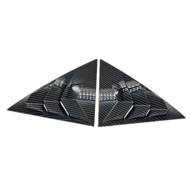 Suitable for Honda 7th generation Accord 03-07 rear triangle window shutter modified decoration outer car wild horse (Şüşə kənarı xromları/moldingləri) - 7th-generation-accord-03-07-carbon-fiber-pair