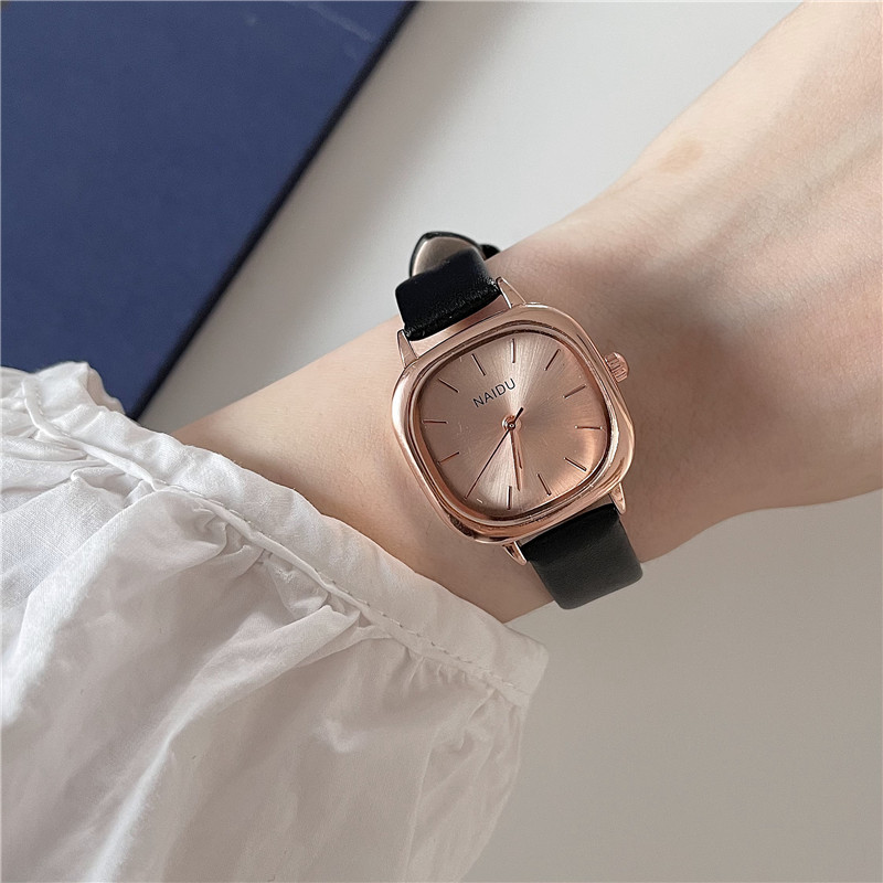 Belt Square Watch Women's Summer 2023 New Simple Temperament Girls Junior High School Students Small Fresh Quartz Watch