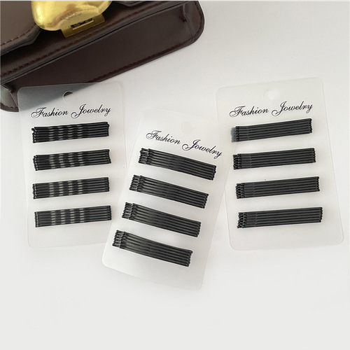 Korean style simple one-word clip black hair clip hair style invisible U-shaped hair clip broken hair side bangs clip hair accessories