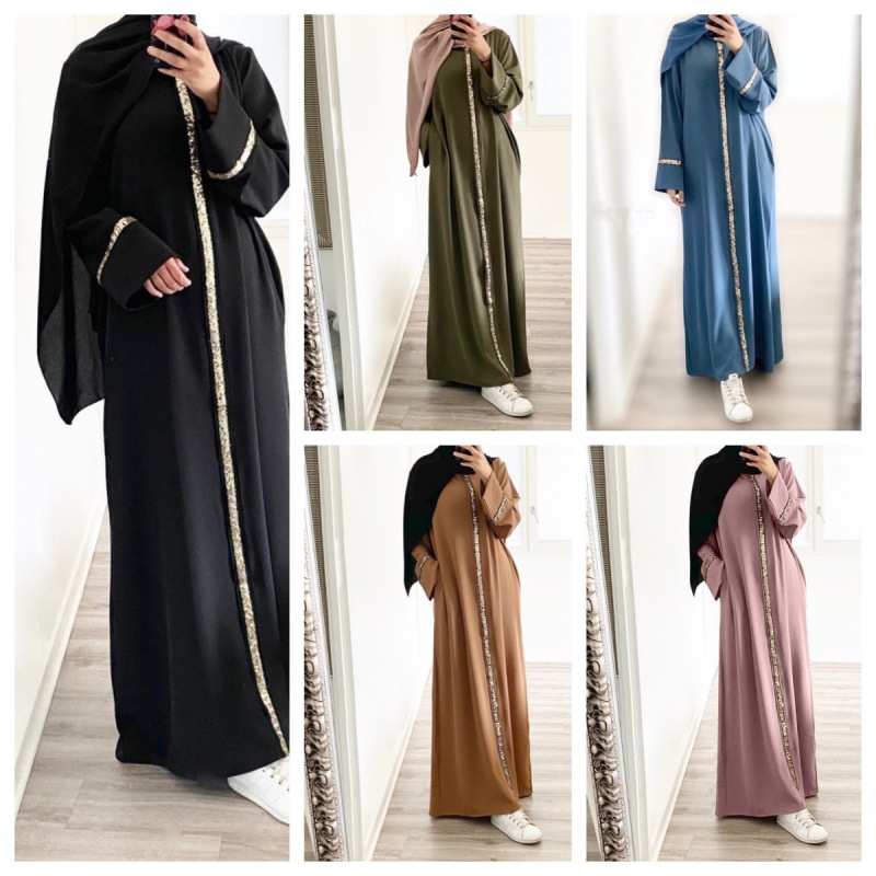 2026 New Style Long-Sleeved Princess Dress, Sequined Long Dress, Banquet Performance Dress, Puffy Skirt, Solid Color, Long Style, Breathable