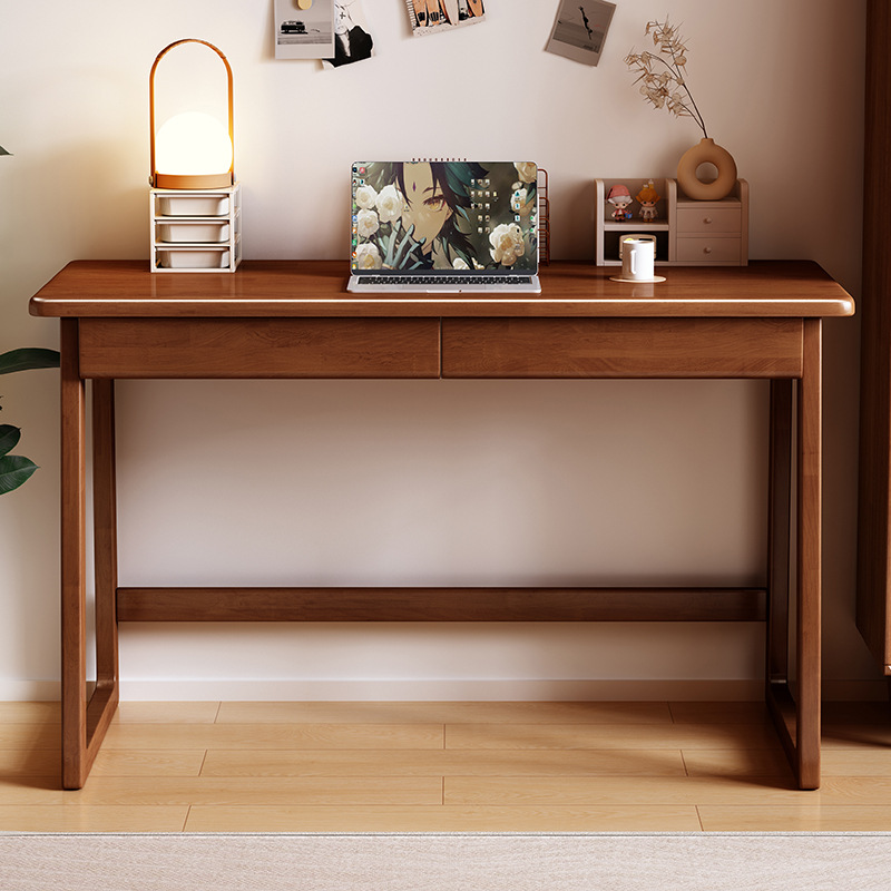Mesa de escritorio de madera maciza Mesa de computadora tipo L Mesa de escritura simple y moderna Mesa de escritorio de computadora nórdica dormitorio doméstico