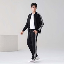 阿迪三叶草同款男女运动套装休闲裤上衣外套秋冬户外健身跨境外贸