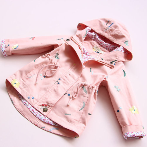 Alibaba.com Women's Children's 100% Cotton Embroidered Hooded Jacket with Drawstring for Kids -  Autumn Long-Sleeve Outerwear Top