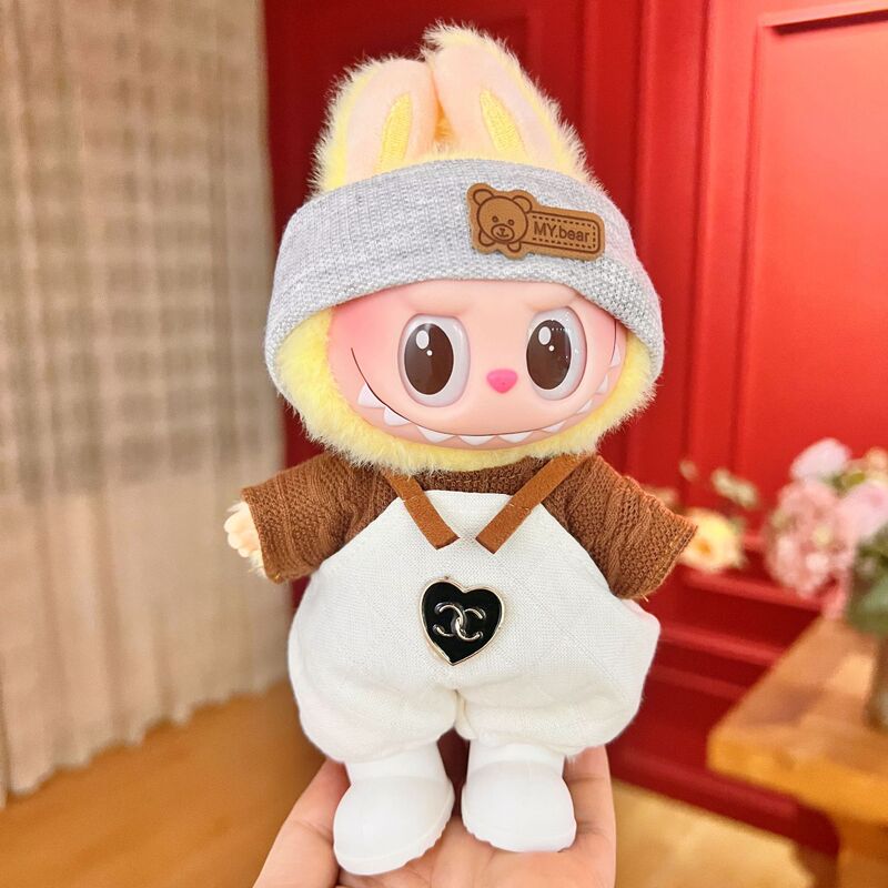 ラブブベビー服のみ 17cm ビニールフェイスドール ラブブシートパーティー 一世代と二世代の着替えセット|undefined