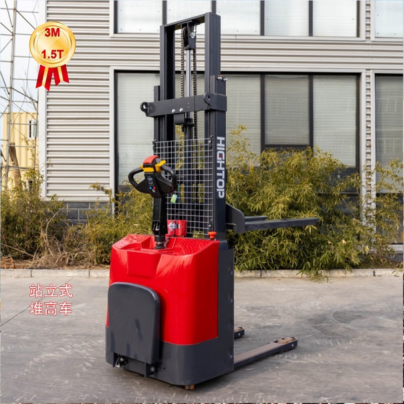 海拓HT-CPD15堆高车 1.5吨电动叉车 搬运装卸小型升降电动叉车