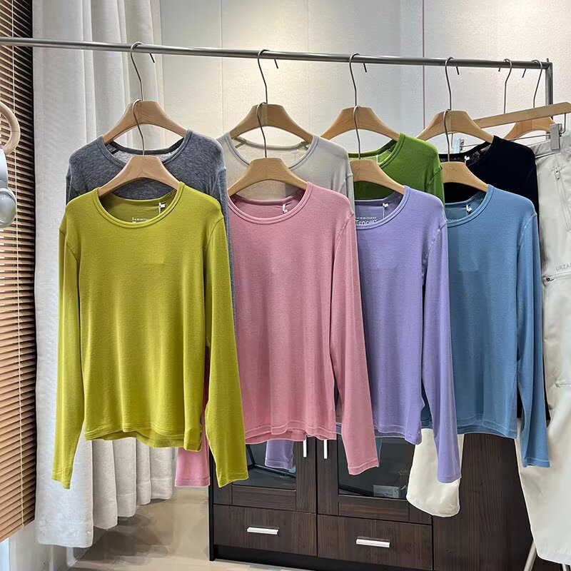 So Soft That I Doubt It~ Outdoor Mountaineering Sweat-Wicking Breathable Merino Wool Quick-Drying Knitted T-Shirt Elastic Bottoming Shirt for Women