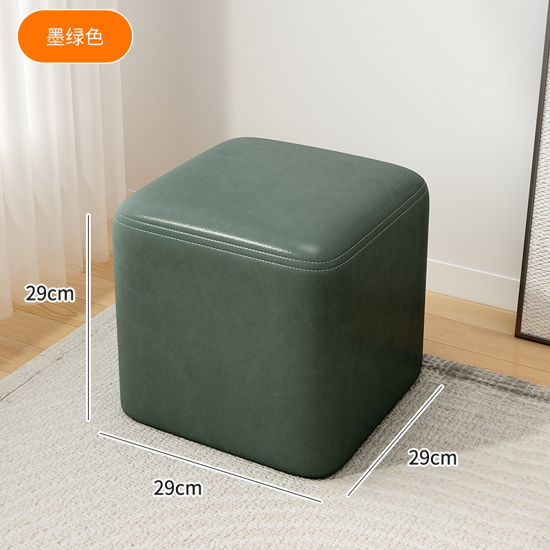 小凳子家用矮凳结实耐用板凳客厅茶几方凳软包舒适坐墩门口换鞋凳|undefined